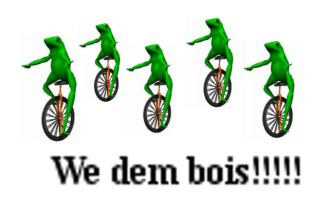 frog dat boi meme crew clones