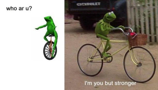 green frog meme memes bicycle зеленая лягушка мем мемосы